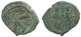 FLAVIUS JUSTINUS II 1/2 FOLLIS Ancient BYZANTINE Coin 6g/27mm #AA527.19.U.A - Bizantine