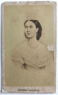 Photo Ancienne - CDV Cabinet - Impératrice Charlotte De Belgique - Second Empire - Ancianas (antes De 1900)