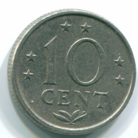 10 CENTS 1978 NETHERLANDS ANTILLES Nickel Colonial Coin #S13560.U.A - Antille Olandesi