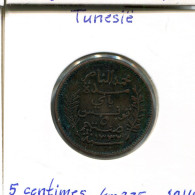 5 A CENTIMES 1914 TUNISIE TUNISIA Pièce Muhammad V #AP796.2.F.A - Túnez