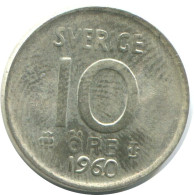 10 ORE 1960 SUÈDE SWEDEN ARGENT Pièce #AD107.2.F.A - Schweden
