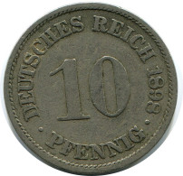 10 PFENNIG 1898 A ALEMANIA Moneda GERMANY #DB286.E.A - 10 Pfennig