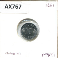 10 AURAR 1971 ISLANDIA ICELAND Moneda #AX767.E.A - Islanda