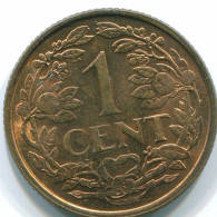 1 CENT 1968 NIEDERLÄNDISCHE ANTILLEN Bronze Fish Koloniale Münze #S10797.D.A - Niederländische Antillen