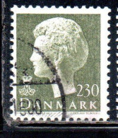 DANEMARK DANMARK DENMARK DANIMARCA 1979 1982 1981 QUEEN MARGRETHE 230o USED USATO OBLITERE' - Used Stamps