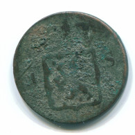 1/4 STUIVER 1823 SUMATRA NIEDERLANDE OSTINDIEN Copper Koloniale Münze #S11661.D.A - Indes Neerlandesas