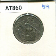 25 PESETAS 1958 SPAIN Coin #AT860.U.A - 25 Pesetas