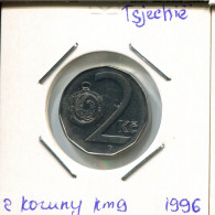 2 KORUN 1996 TSCHECHIEN CZECH REPUBLIC Münze #AP754.2.D.A - Repubblica Ceca