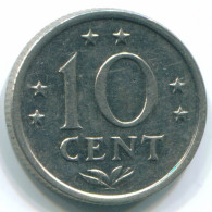 10 CENTS 1971 NIEDERLÄNDISCHE ANTILLEN Nickel Koloniale Münze #S13461.D.A - Niederländische Antillen