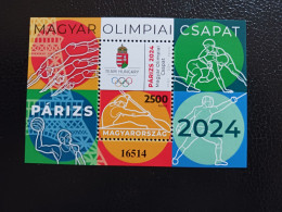 Hungary 2024 Hongrie 33rd Summer Olympic Games PARIS Sport Polo Eiffel Tower Ms1v Mnh - Unused Stamps