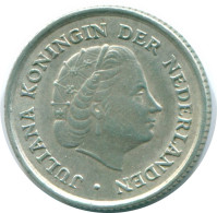 1/10 GULDEN 1963 ANTILLAS NEERLANDESAS PLATA Colonial Moneda #NL12530.3.E.A - Antille Olandesi