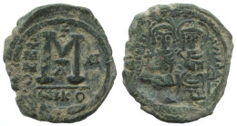 FLAVIUS JUSTINUS II FOLLIS Antike BYZANTINISCHE Münze  12g/30m #AA513.19.D.A - Bizantinas