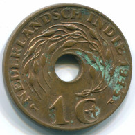 1 CENT 1945 P NIEDERLANDE OSTINDIEN INDONESISCH Koloniale Münze #S10344.D.A - Indes Neerlandesas