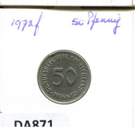 50 PFENNIG 1972 F BRD ALLEMAGNE Pièce GERMANY #DA871.F.A - 50 Pfennig