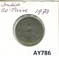 50 PAISE 1973 INDE INDIA Pièce #AY786.F.A - Inde