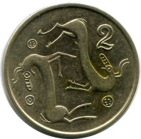 2 CENTS 1990 CYPRUS Coin #AP320.U.A - Zypern