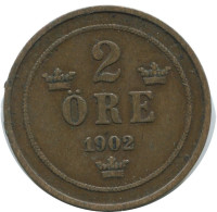2 ORE 1902 SUECIA SWEDEN Moneda #AC981.2.E.A - Suède
