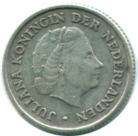 1/10 GULDEN 1954 NIEDERLÄNDISCHE ANTILLEN SILBER Koloniale Münze #NL12060.3.D.A - Niederländische Antillen
