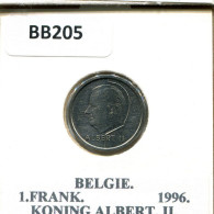 1 FRANC 1996 DUTCH Text BELGIEN BELGIUM Münze #BB205.D.A - 1 Frank