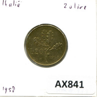 20 LIRE 1958 ITALY Coin #AX841.U.A - 20 Liras