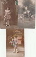 3   CPA     ENFANTS   TRES ANCIENNES  VF - Collections & Lots