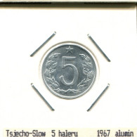 5 HALERU 1967 TCHÉCOSLOVAQUIE CZECHOSLOVAQUIE SLOVAKIA Pièce #AS525.F.A - Tschechoslowakei