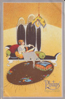 BELLE CARTE PUBLICITE PHILIPS ARGA A 1/2 WATT ECRITE EN 1922 - Advertising