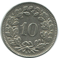 10 RAPPEN 1964 B SWITZERLAND Coin HELVETIA #AD981.2.U.A - Andere & Zonder Classificatie