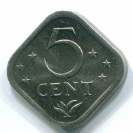 5 CENTS 1980 ANTILLES NÉERLANDAISES Nickel Colonial Pièce #S12331.F.A - Antillas Neerlandesas