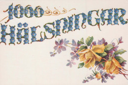 FLOWERS Vintage Ansichtskarte Postkarte CPSM #PAS048.A - Blumen