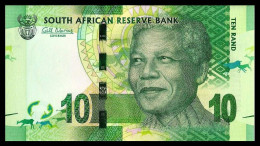 South Africa 3 Consecutive Serial Banknotes 2012 Nelson Mandela 10 Rand P-133 UNC - Sudafrica