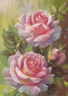 FLOWERS Vintage Postcard CPSM #PAS044.A - Blumen