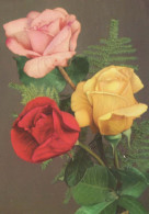 FLOWERS Vintage Postcard CPSM #PAR988.A - Blumen