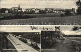 72506704 Horhausen Westerwald Autobahnausfahrt Willroth Schutzhuette Fernblick H - Autres & Non Classés