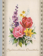 FLOWERS Vintage Postcard CPSM #PAR598.A - Fleurs