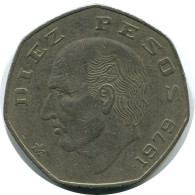 10 PESOS 1979 MEXICO Moneda #AH558.5.E.A - México