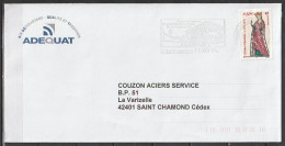 Lettre Flamme Chatillon S/Chalaronne(Ain), Bienvenue Du 11/03/2004 - Oblitérations Mécaniques (flammes)