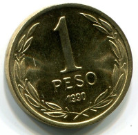 1 PESO 1990 CHILE UNC Coin #W10849.U.A - Cile