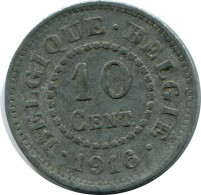 10 CENTIMES 1916 BELGIQUE BELGIUM Pièce #AX365.F.A - 10 Cents