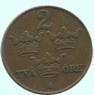 2 ORE 1910 SWEDEN Coin #AC827.2.U.A - Svezia