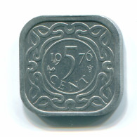 5 CENTS 1976 SURINAME Aluminium Coin #S12543.U.A - Surinam 1975 - ...