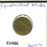 10 EURO CENTS 2004 GREECE Coin #EU486.U.A - Grecia