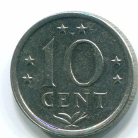 10 CENTS 1971 NETHERLANDS ANTILLES Nickel Colonial Coin #S13468.U.A - Nederlandse Antillen