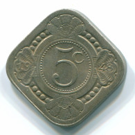 5 CENTS 1948 CURACAO NEERLANDÉS NETHERLANDS Nickel Colonial Moneda #S12379.E.A - Curaçao