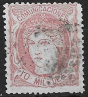 ESPAÑA 1870.-EDIFIL 105 - Usati