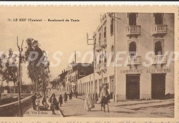 Carte Postale CPA Le Kef ( Tunisie ) Boulevard De Tunis - Tunesië
