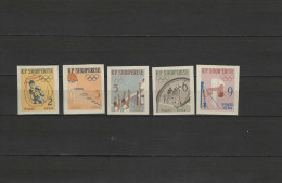 Albania 1963 Olympic Games Tokyo, Boxing, Basketball, Volleyball, Cycling, Gymnastics Set Of 5 Imperf. MNH - Ete 1964: Tokyo