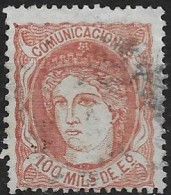 ESPAÑA 1870.-EDIFIL 108 - Oblitérés