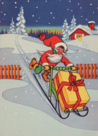 BABBO NATALE Natale Vintage Cartolina CPSM #PAK446.A - Santa Claus