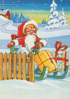 PAPÁ NOEL NAVIDAD Fiesta Vintage Tarjeta Postal CPSM #PAK430.A - Santa Claus